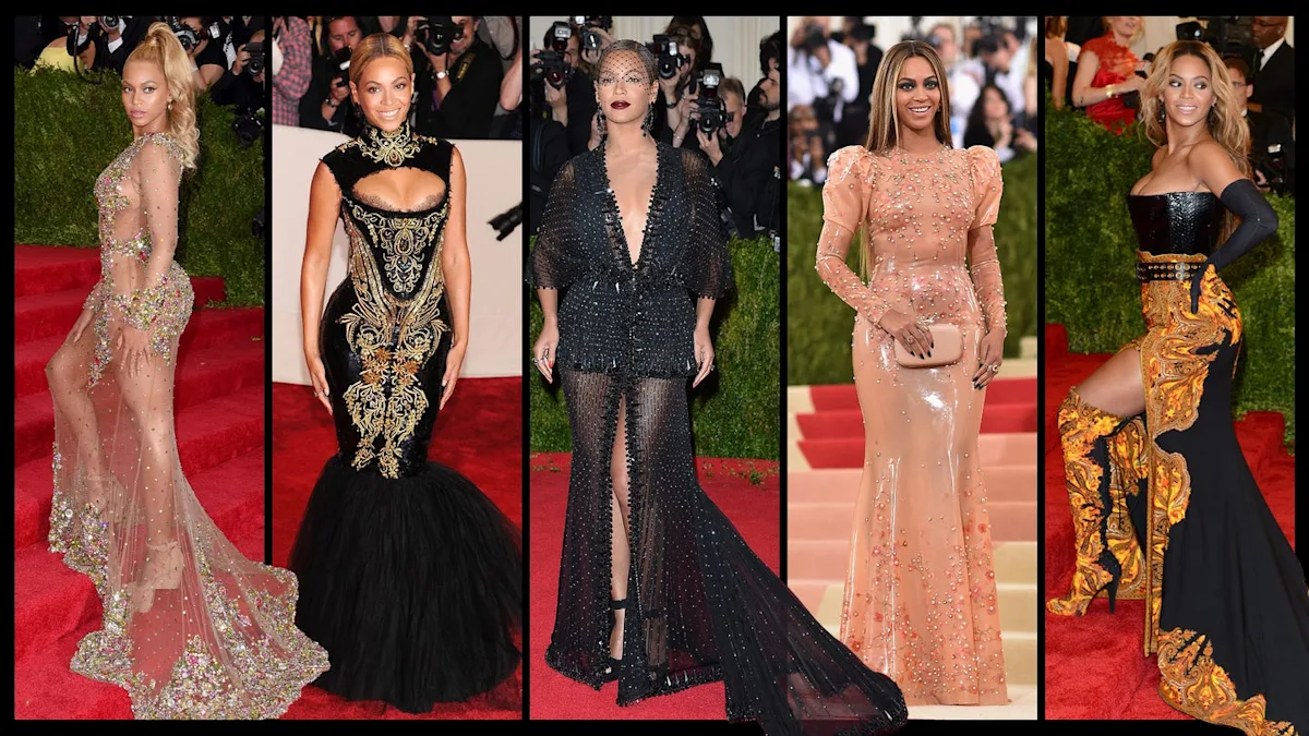 From Mermaid Gowns to Nearly Naked Dresses: Beyoncé’s Red Carpet Style Evolution in 15 Looks