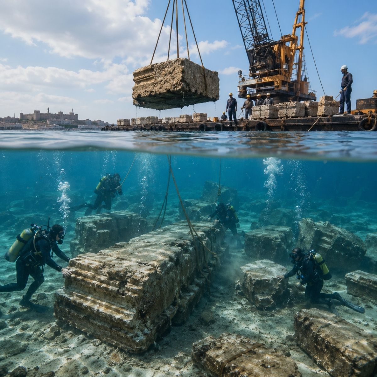 22 Giant Blocks From the Lost Lighthouse of Alexandria Just Resurfaced – Here’s What They Reveal