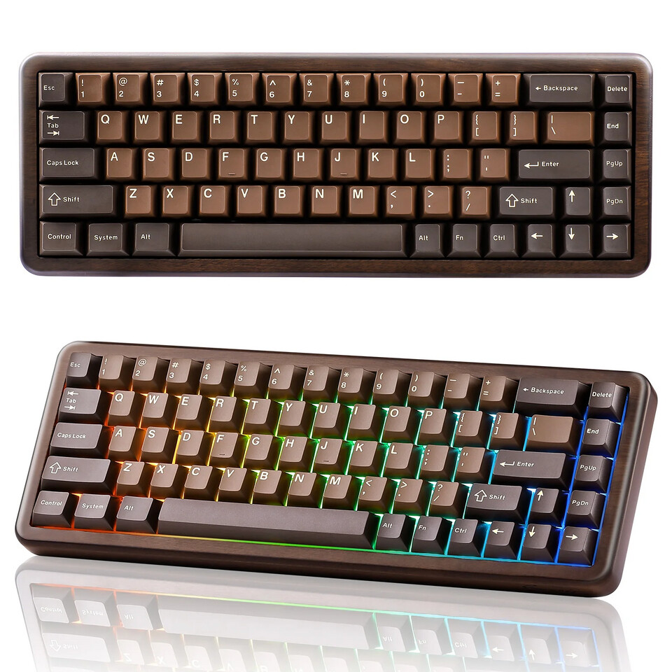These New Walnut Mechanical Keyboards Make Natural Wood the Star of Your Desk Setup