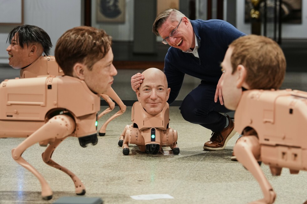Robot Dogs With Musk’s Face? Inside Beeple’s Wild AI Art Installation