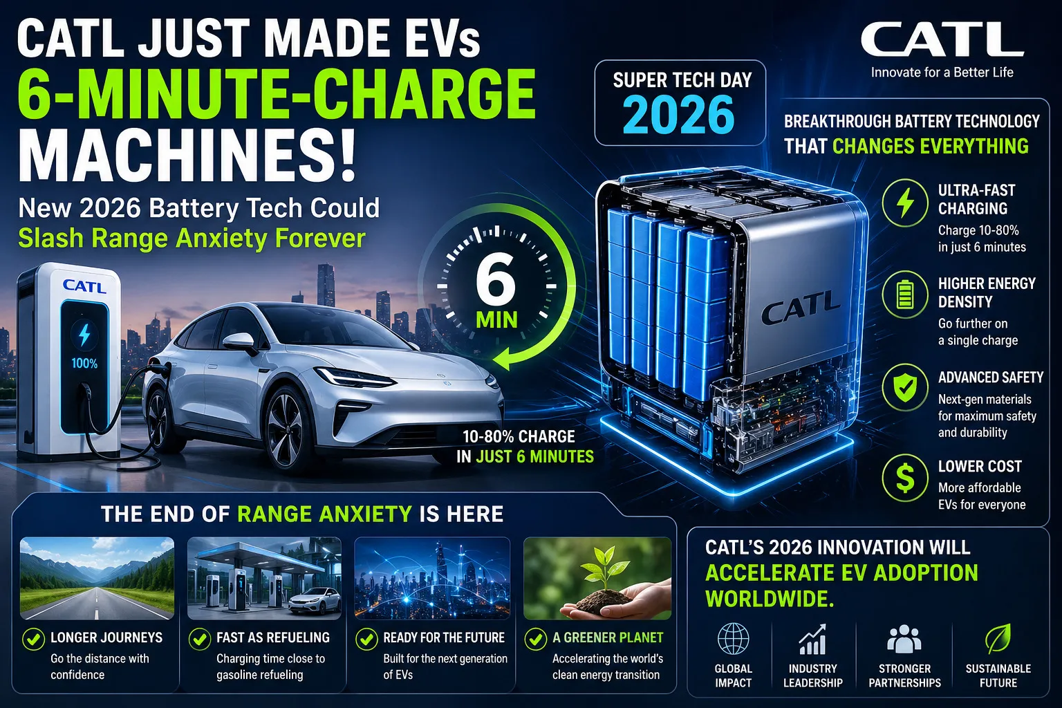 Revolutionizing the EV Landscape: How 6-Minute Charging Batteries Are Changing the Game