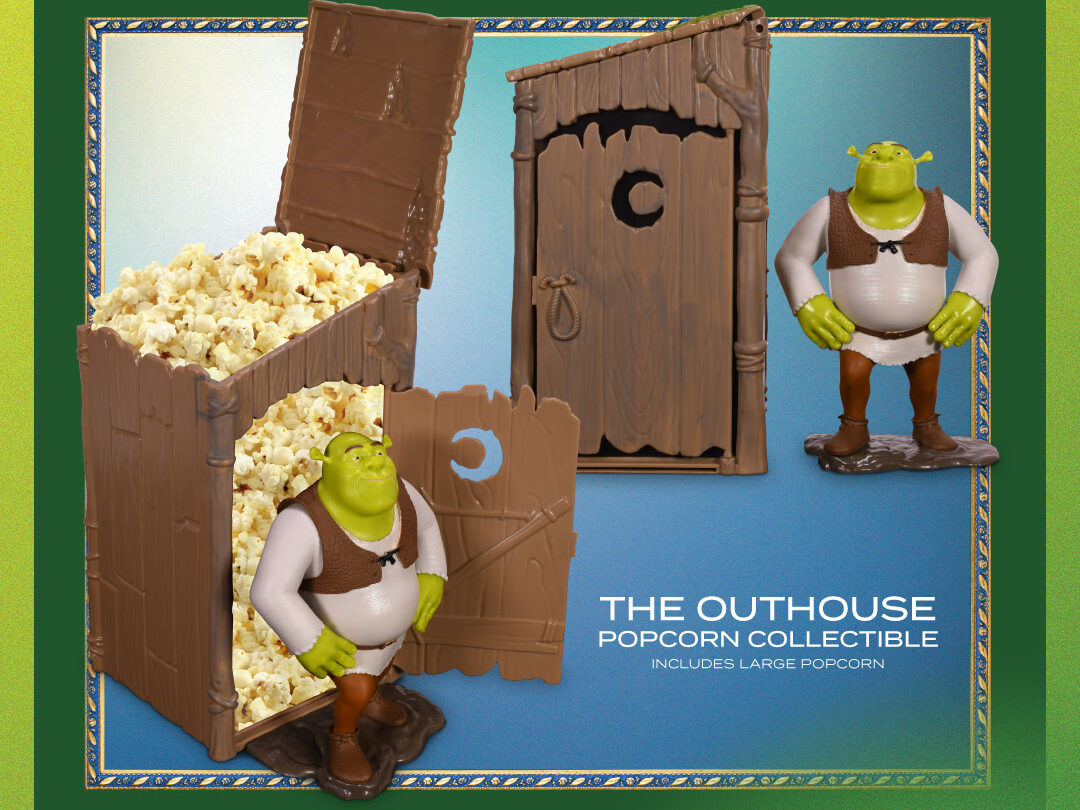 Shrek’s Outhouse Popcorn Bucket Is About to Take Over the Multiplex