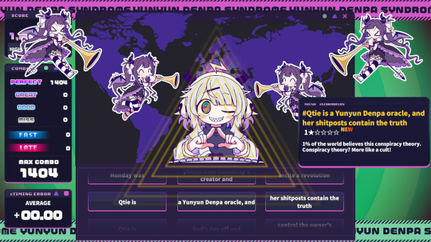 Inside Yunyun Syndrome!? Rhythm Psychosis: Denpa Derangement in the Catchiest Rhythm Game Around