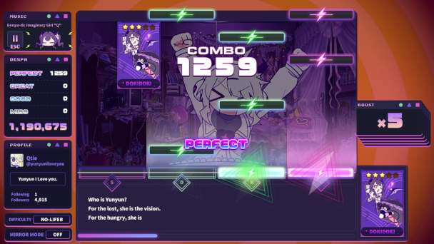 Inside Yunyun Syndrome!? Rhythm Psychosis: Denpa Derangement in the Catchiest Rhythm Game Around