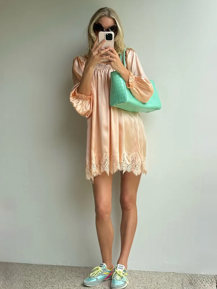 Pretty Power: How to Style Satin Sneakers Without Looking Like You Tried Too Hard
