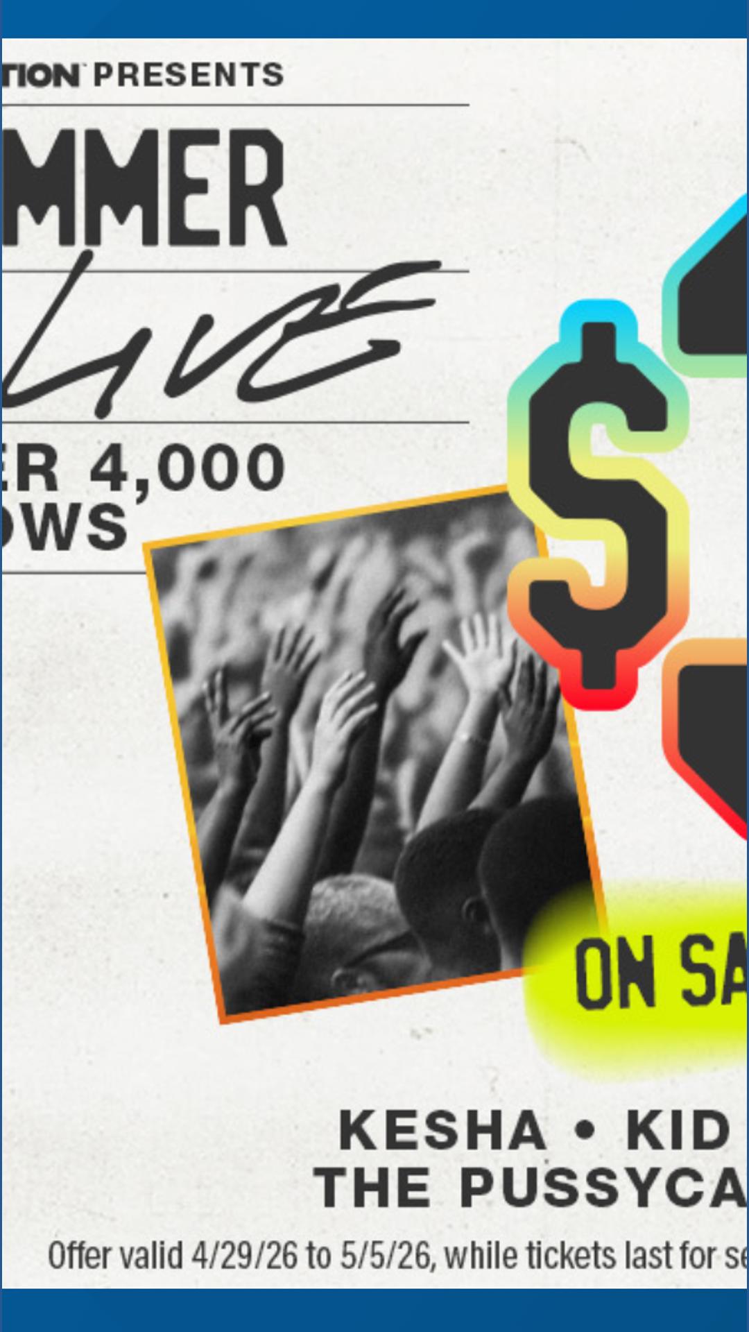 How to Snag 30 Dollar Concert Tickets with Live Nation’s Big Summer Promo