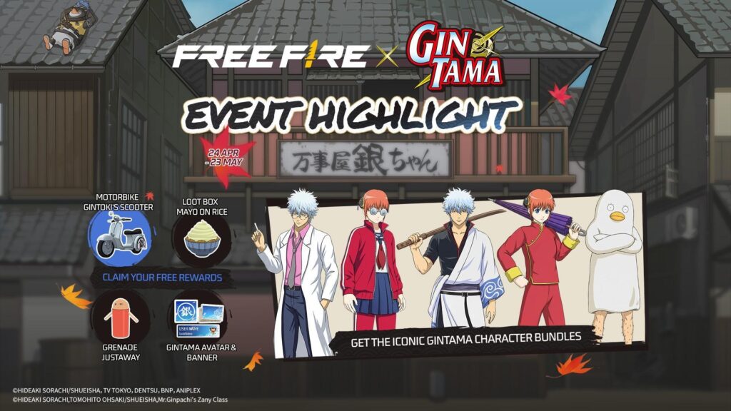 Free Fire x Gintama Crossover: New Modes, Skins and Event Dates Fans Need to Know