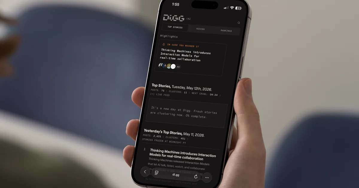 Digg Is Back as an AI-Powered News Tracker Watching Social Engagement in Real Time