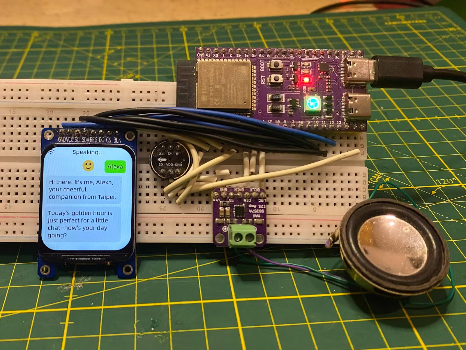 Build Your Own ESP32-S3 AI Voice Assistant with Display and Local Chatbot