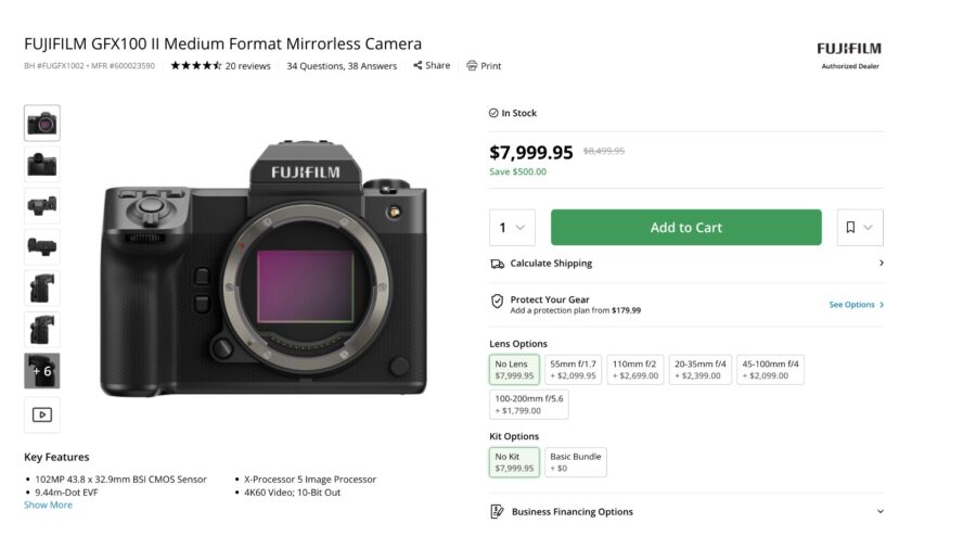 Fujifilm’s GFX100 II Price Drop Brings Medium Format Closer to the Mainstream