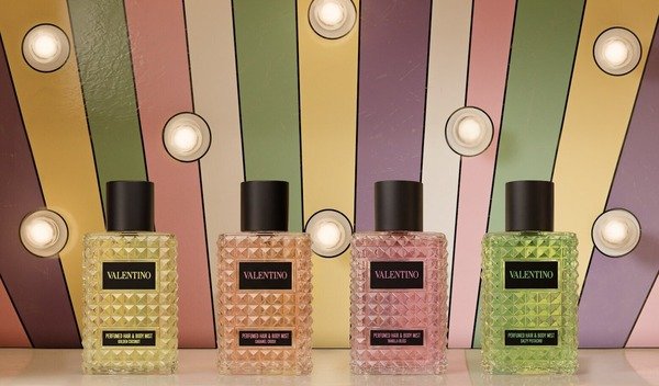 Valentino’s Born in Roma Hair & Body Mists Take Gourmand Luxury Beyond the Classic Bottle