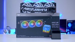 ASUS ROG RYUO IV vs Thermaltake MINECUBE 360: Premium 360mm Liquid Cooler Showdown