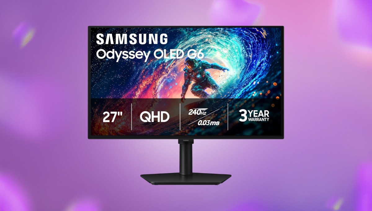 Samsung’s Odyssey OLED G6 Hits Lowest Price Yet With High-Speed 240Hz QD-OLED Panel