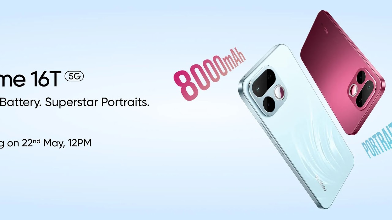 Realme 16T 5G Squeezes an 8,000mAh Battery Into a Slim 8.8mm Body