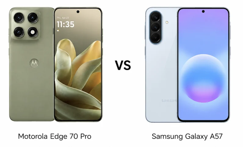 Motorola Edge 70 Pro vs Samsung Galaxy A57: Flagship Power at a Mid-Range Price?