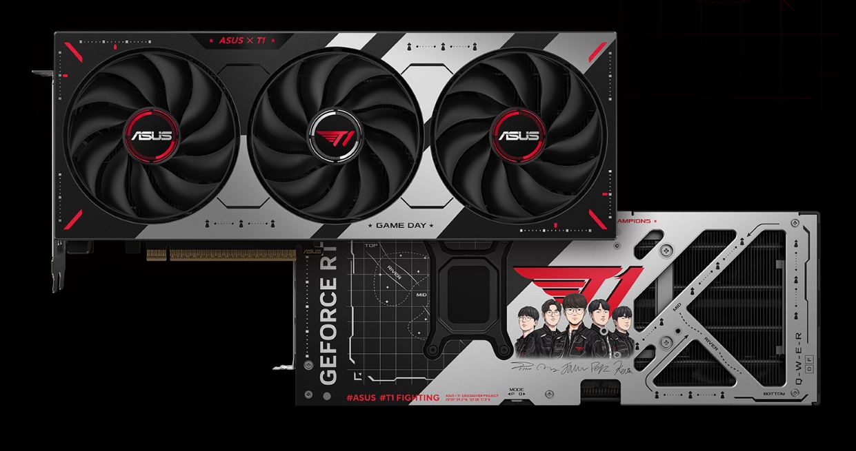 ASUS Launches T1 Special Edition RTX 5070 and RTX 5060 Ti for Esports-Focused PC Builds