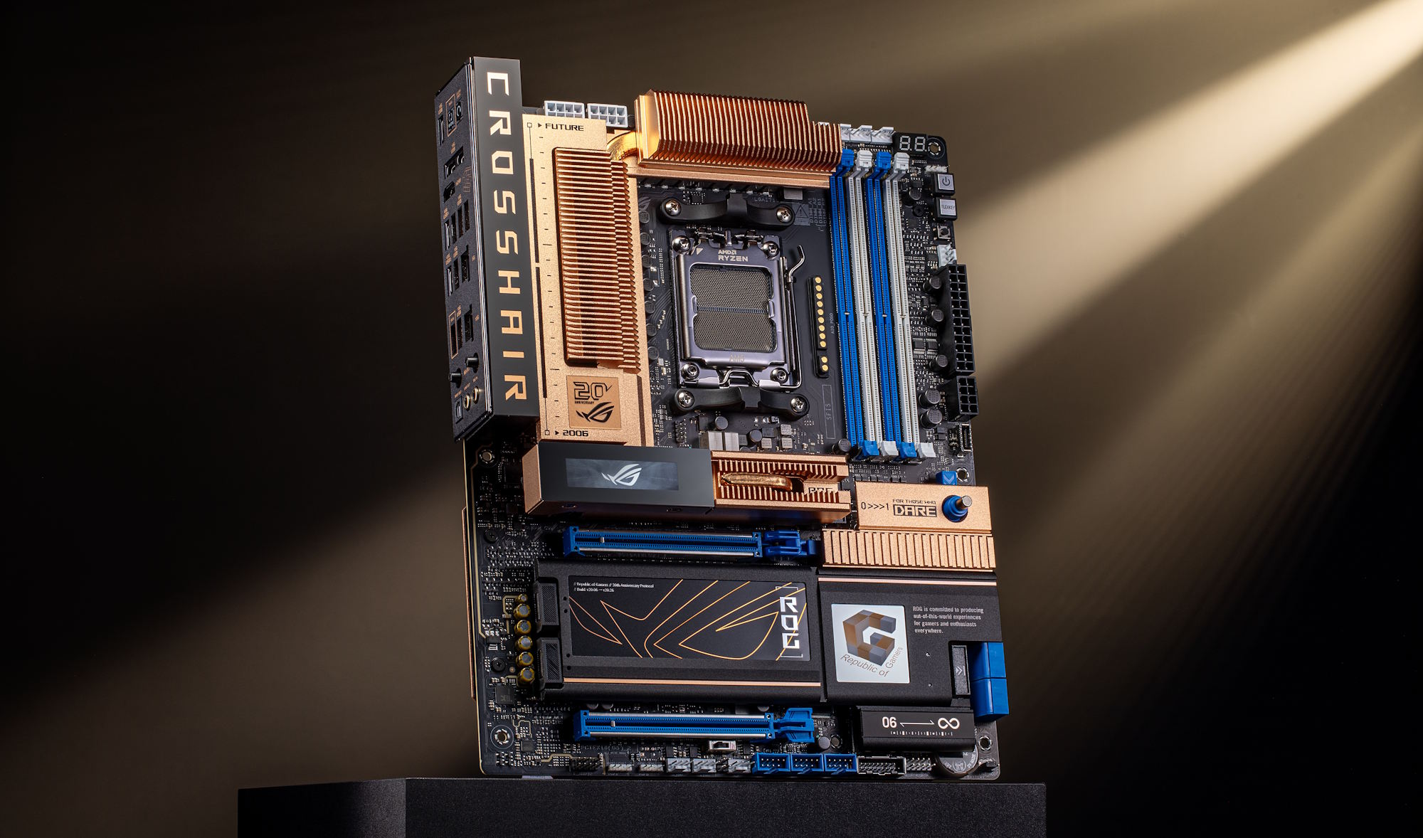 ASUS ROG Crosshair 2006 Motherboard Blends Retro Copper Style With Modern X870E Power
