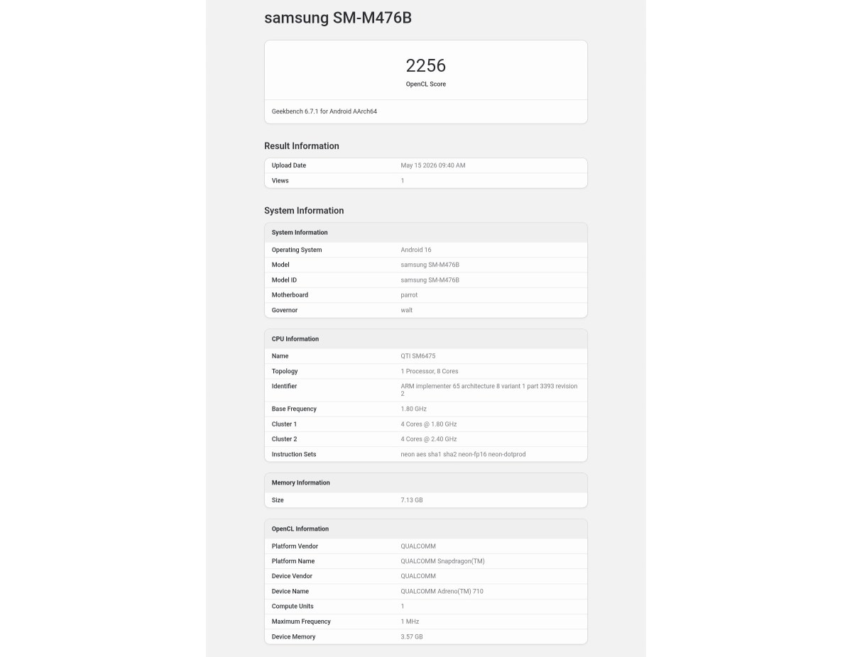 Samsung Galaxy M47 Leaks Point to Snapdragon 6 Gen 3 Power and 120Hz AMOLED Visuals