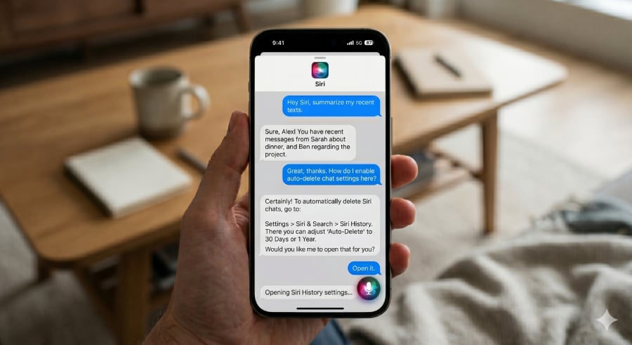 Siri’s Auto-Deleting Chats Put AI Privacy Control Back in Users’ Hands