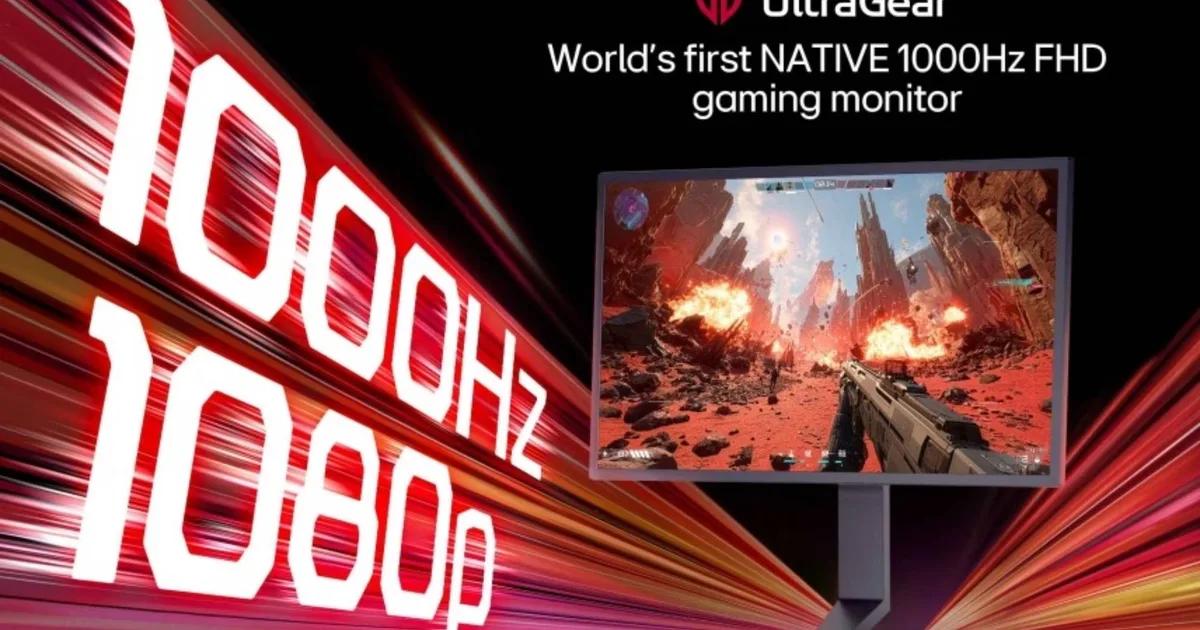 LG’s Native 1000Hz 1080p Monitor Sets a New Standard for Competitive FPS Gaming