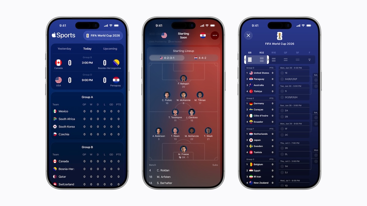 Apple Sports App Goes Global With New World Cup Features for Fans Everywhere