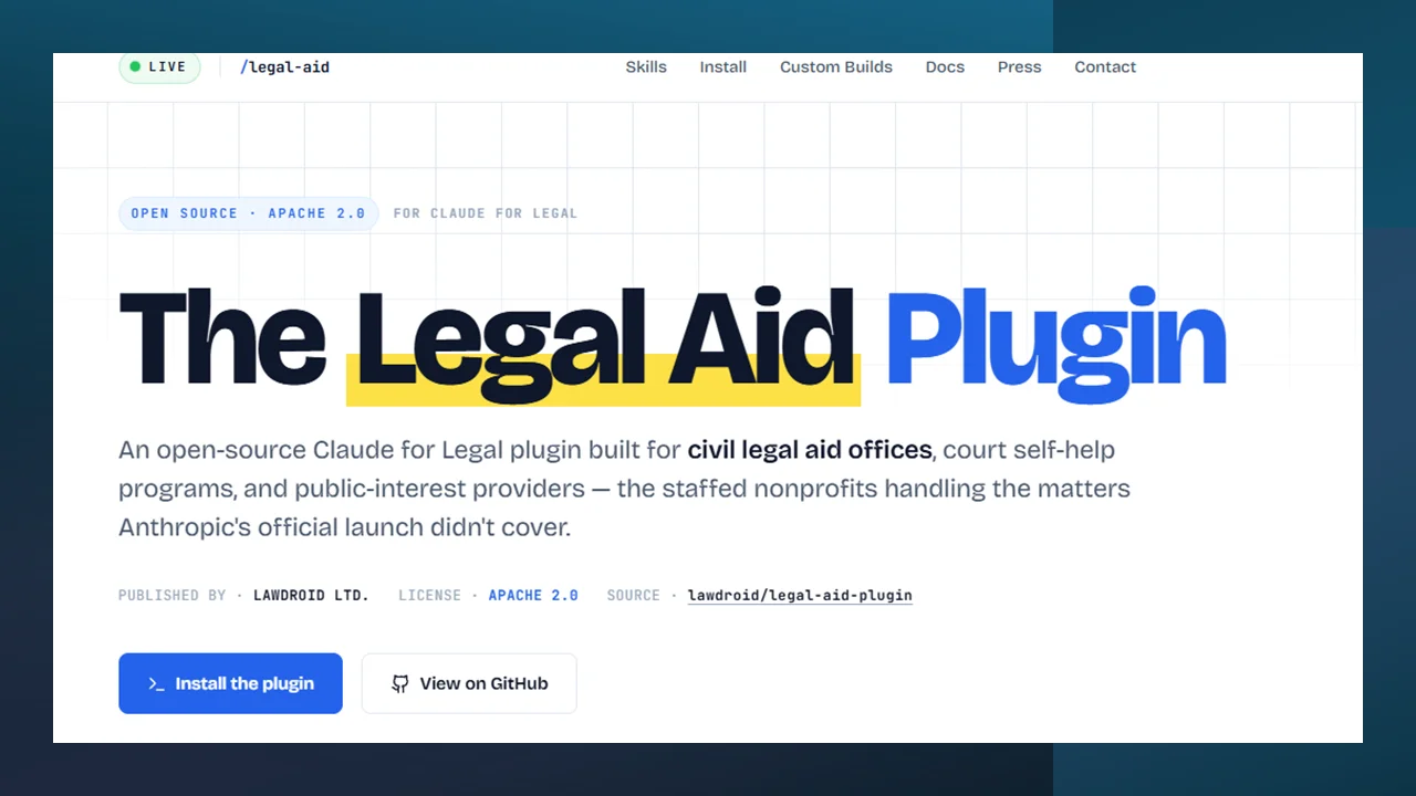 Anthropic’s Legal Plugins Put Claude at the Center of AI-Powered Legal Practice