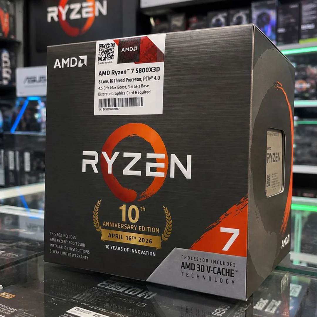 AMD Quietly Ships Ryzen 7 5800X3D 10th Anniversary Edition, Rekindling a Cult Gaming CPU