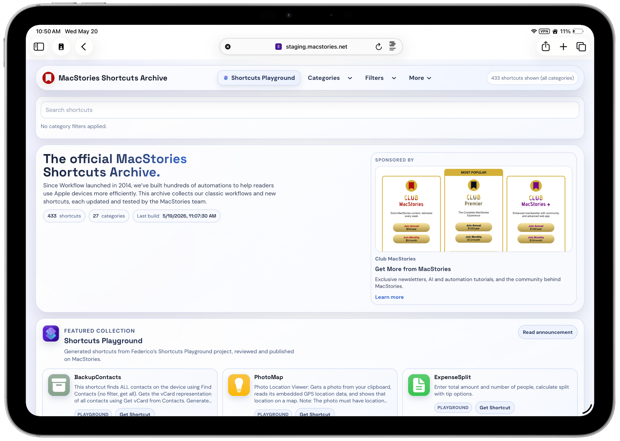 MacStories Launches Redesigned Shortcuts Archive to Supercharge iOS Automation Discovery