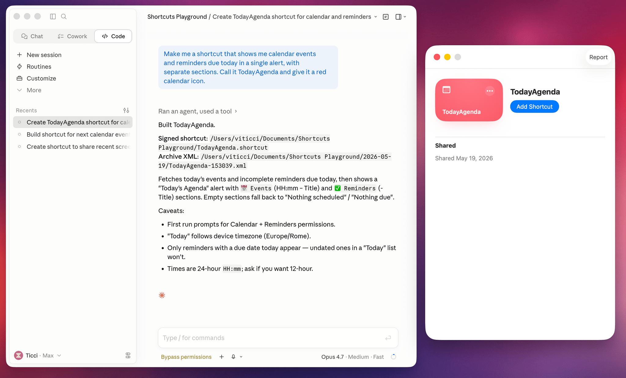 Claude Code’s Shortcuts Playground Plugin Turns Plain English Into Apple Automations
