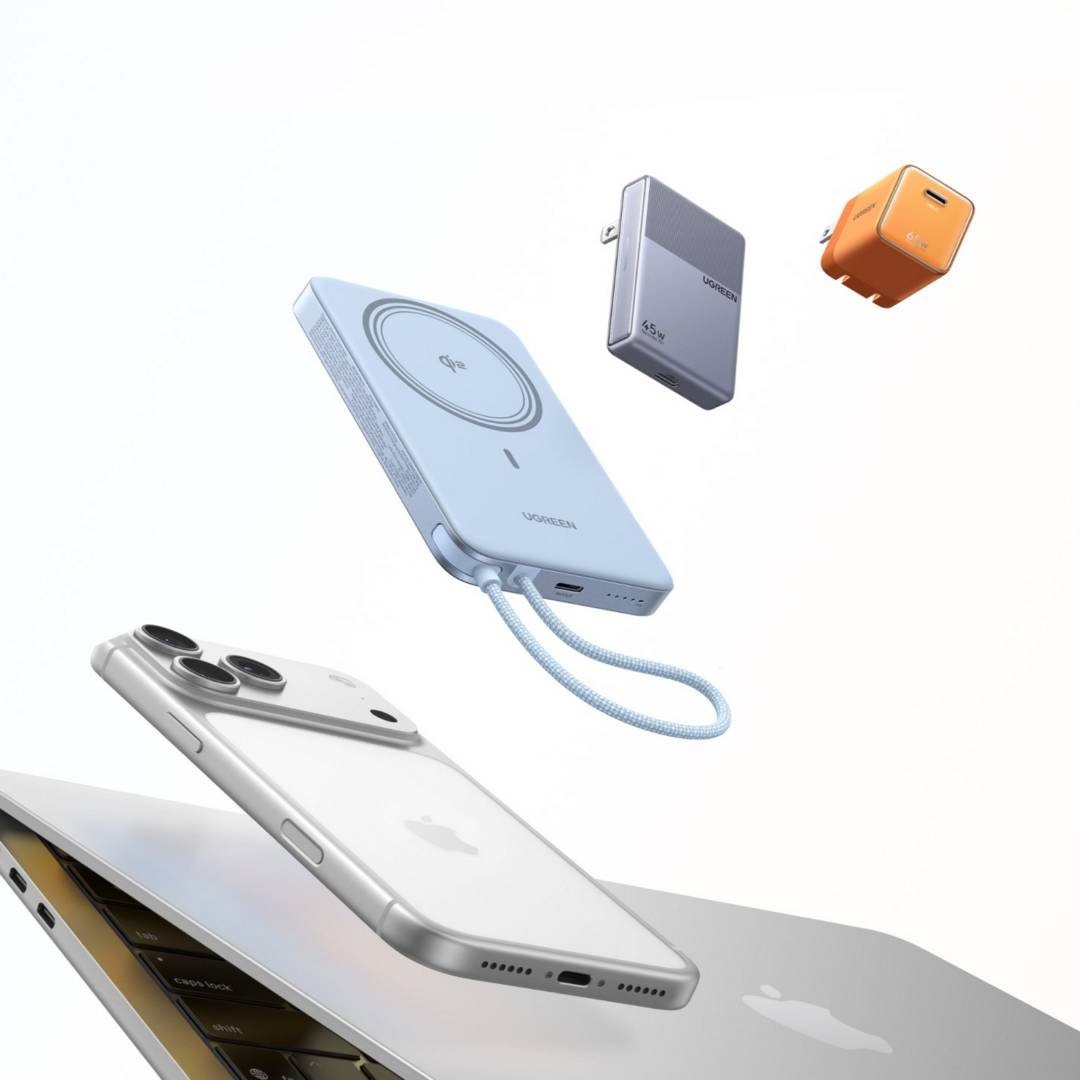 Ugreen’s Magnetic Power Bank and Pocket Chargers Halve Apple Charging Bulk