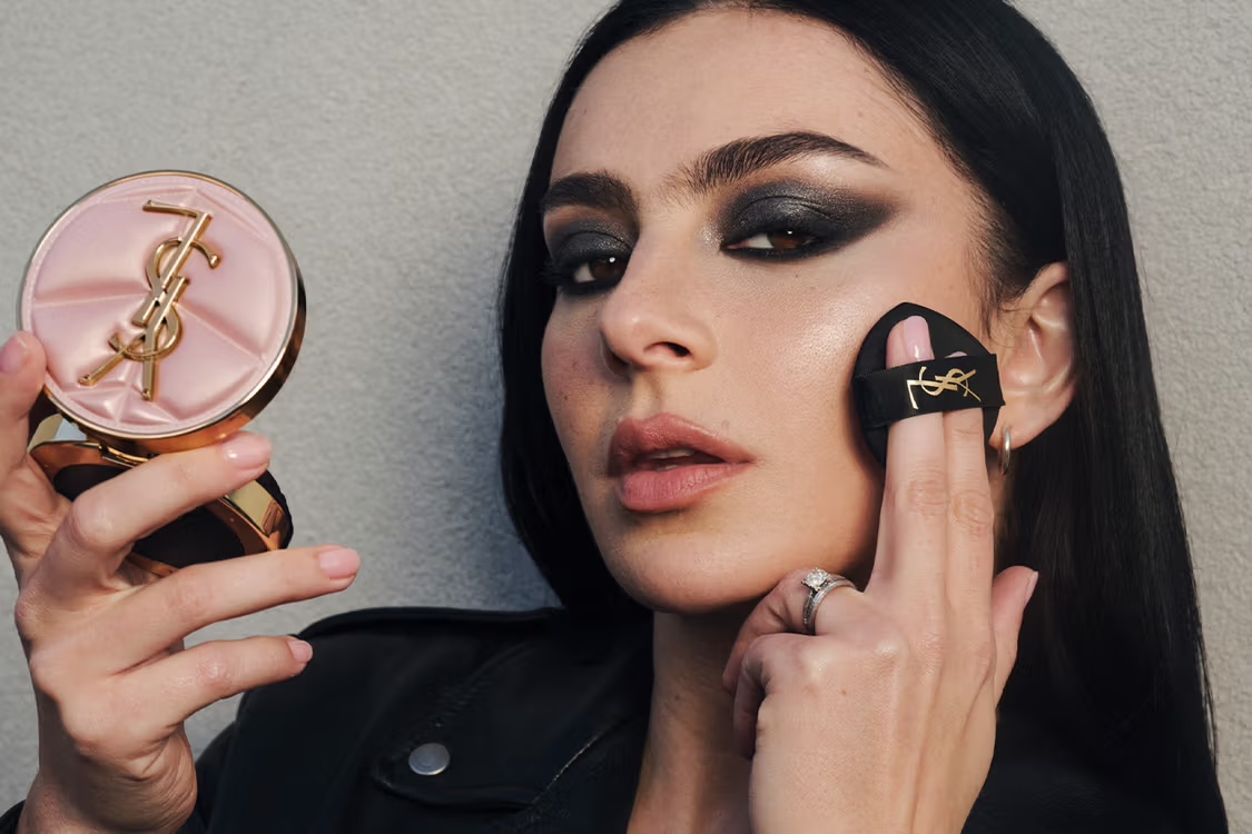 Charli XCX and YSL Beauty Recast Luxury Makeup as Intentional, Effortless Glow