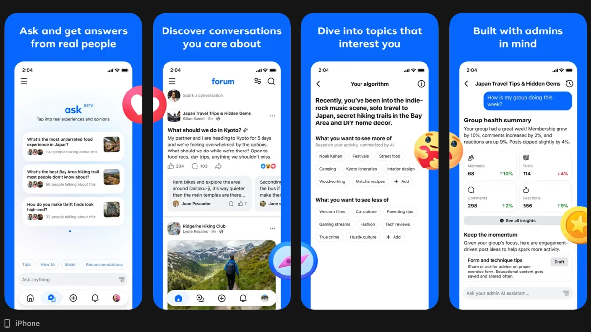 Meta’s Forum App Takes Aim at Reddit With ‘Real People, Not Trends’ Pitch