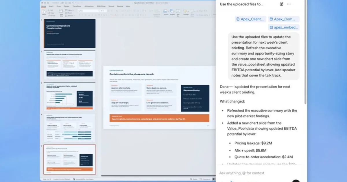 ChatGPT Now Writes Your PowerPoint Slides—And Rethinks How You Build Presentations