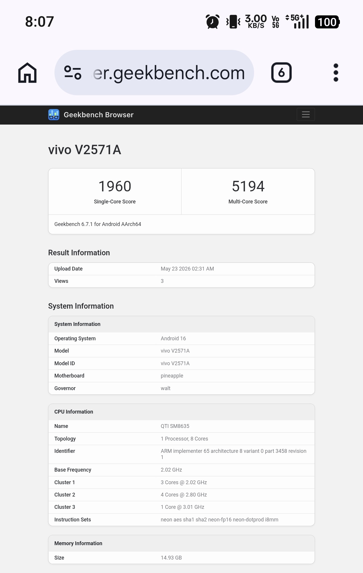 Vivo S60 Snapdragon 8s Gen 3 Leak: Geekbench Performance Explained