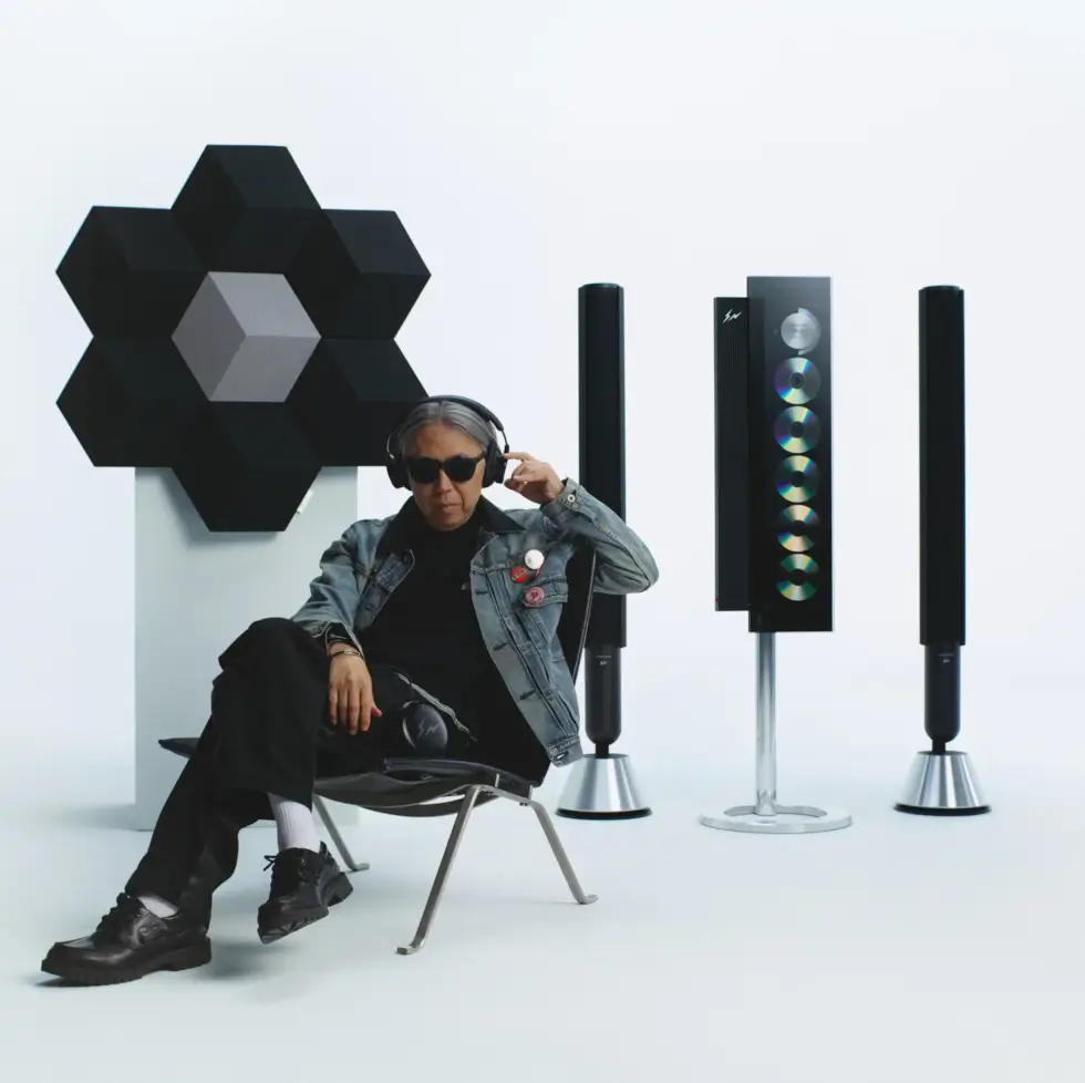 Bang & Olufsen and Fragment Design Recast Audio Icons in Liquid Black