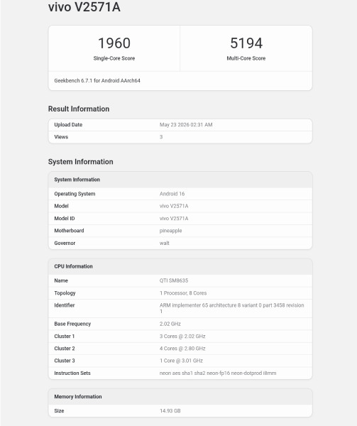 Vivo S60 Sticks With Snapdragon 8s Gen 3: Smart Optimization or Missed Upgrade?
