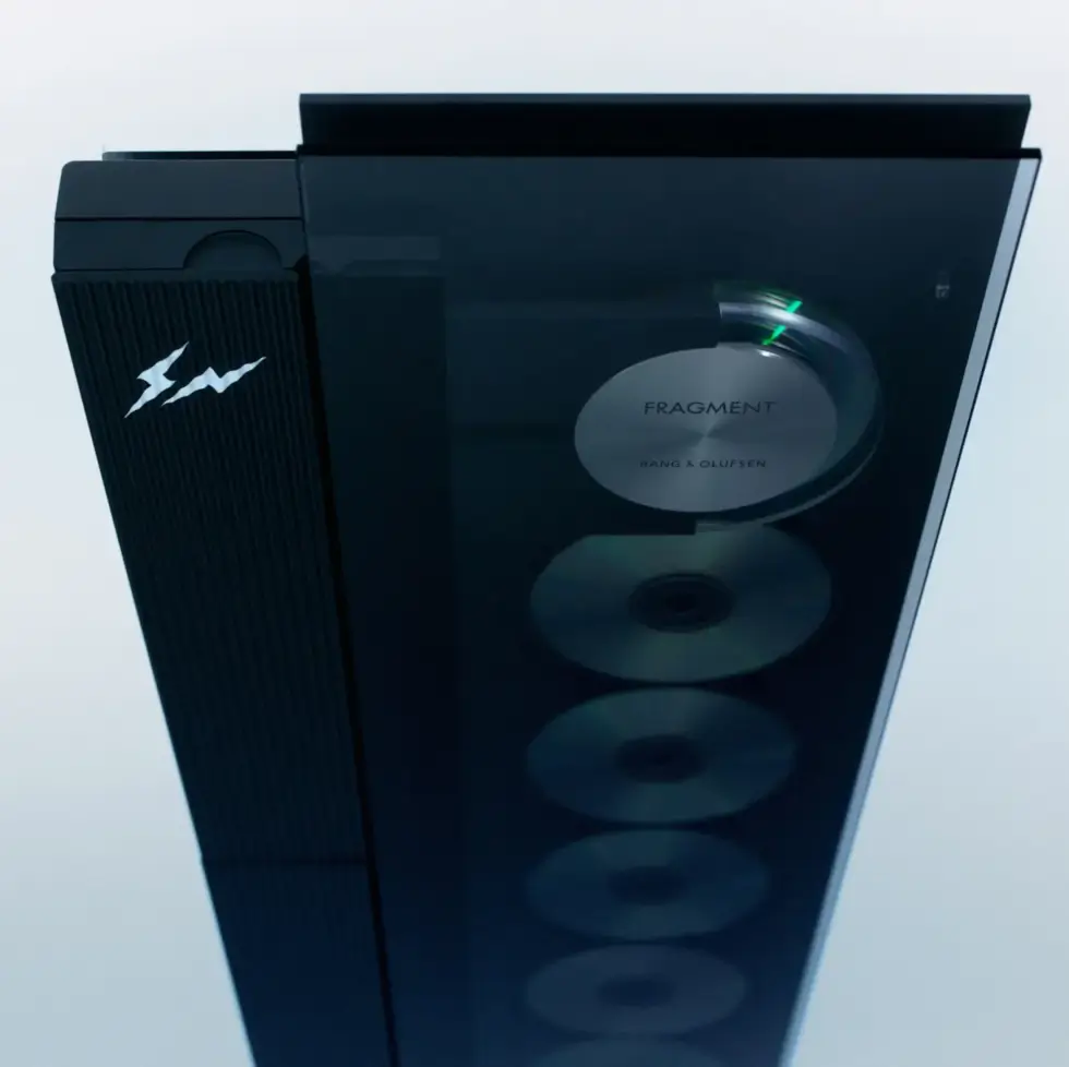 Bang & Olufsen and Fragment Design Recast Audio Icons in Liquid Black
