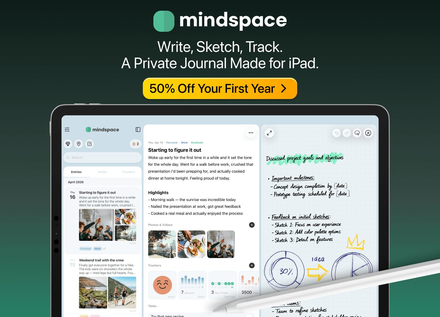 Mindspace Turns Your iPad Into a Unified Timeline for Journaling, Notes, and Memories