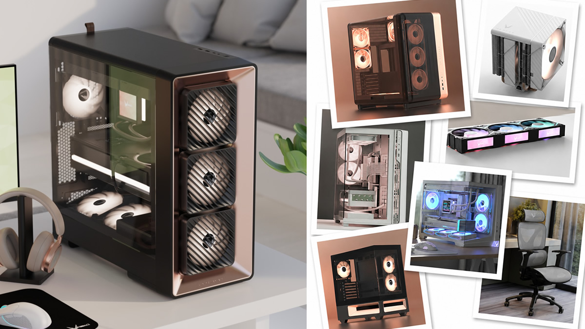 Formula V Line’s Air Power G10 Reimagines PC Case Airflow With Front-Tilting Intake Fans