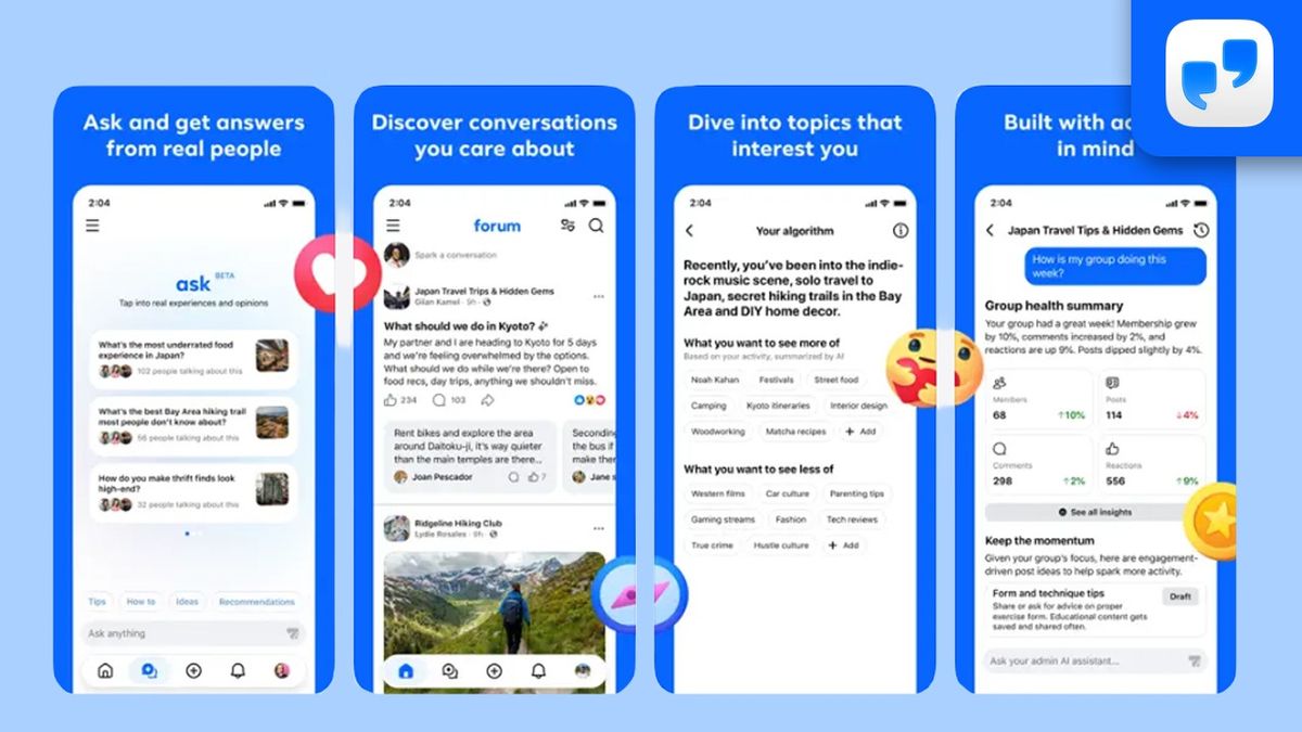 Meta’s Forum App Turns Facebook Groups Into a Reddit-Style Hub