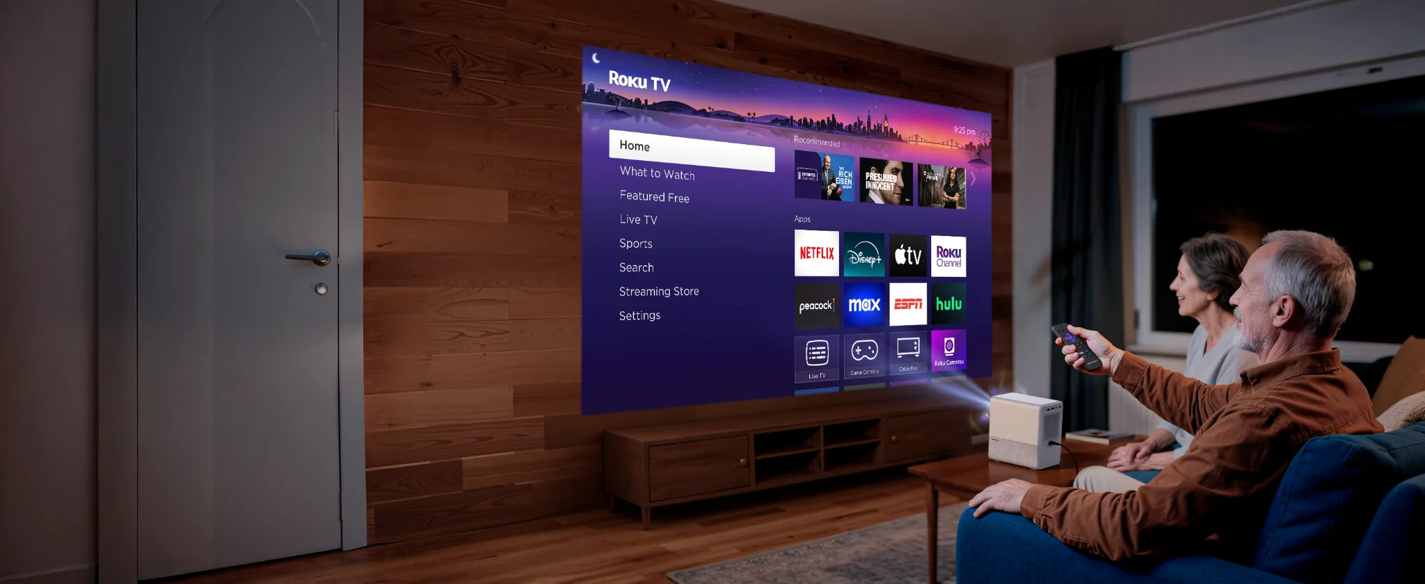 Aurzen’s Roku Projectors Pair SGS-Certified Brightness With Native 1080P for Daytime Streaming