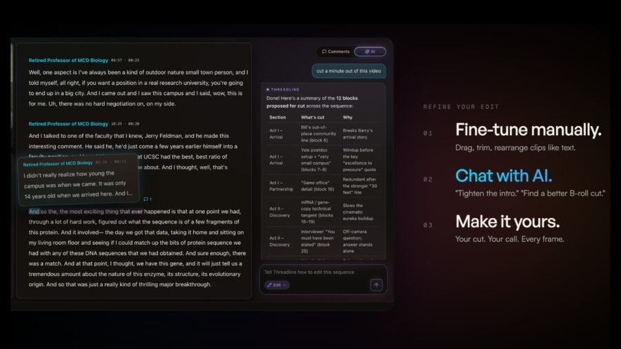 AI Editing Workspaces Are Changing How Creators Cut Video—What Threadline Brings to the Table