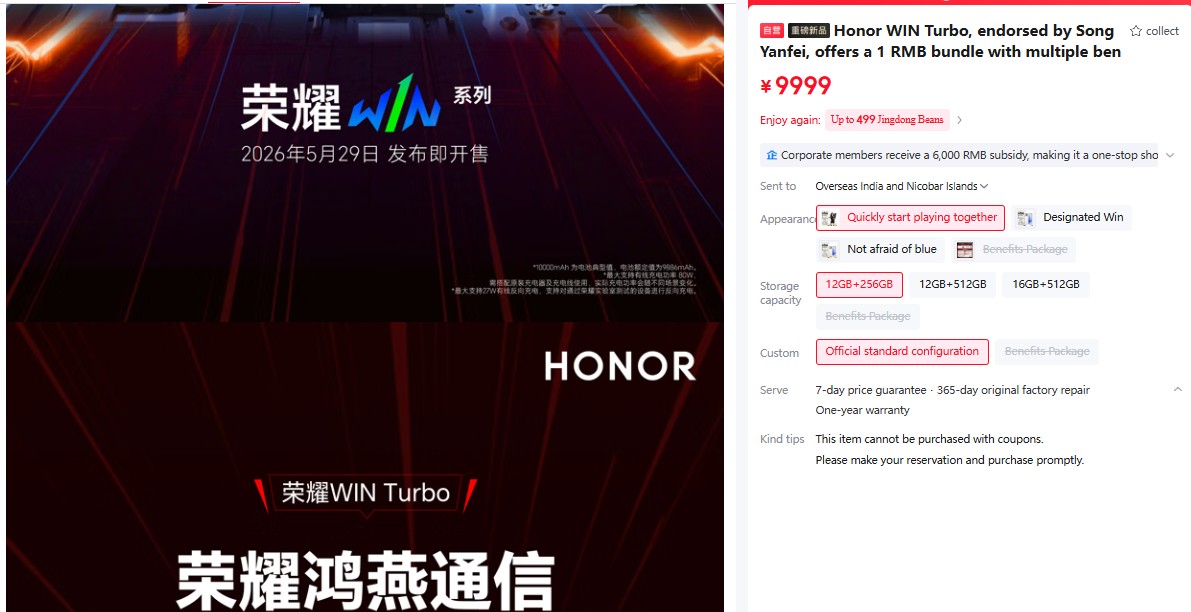 Honor Win Turbo Specs Breakdown: Battery, Charging, and RAM Tiers