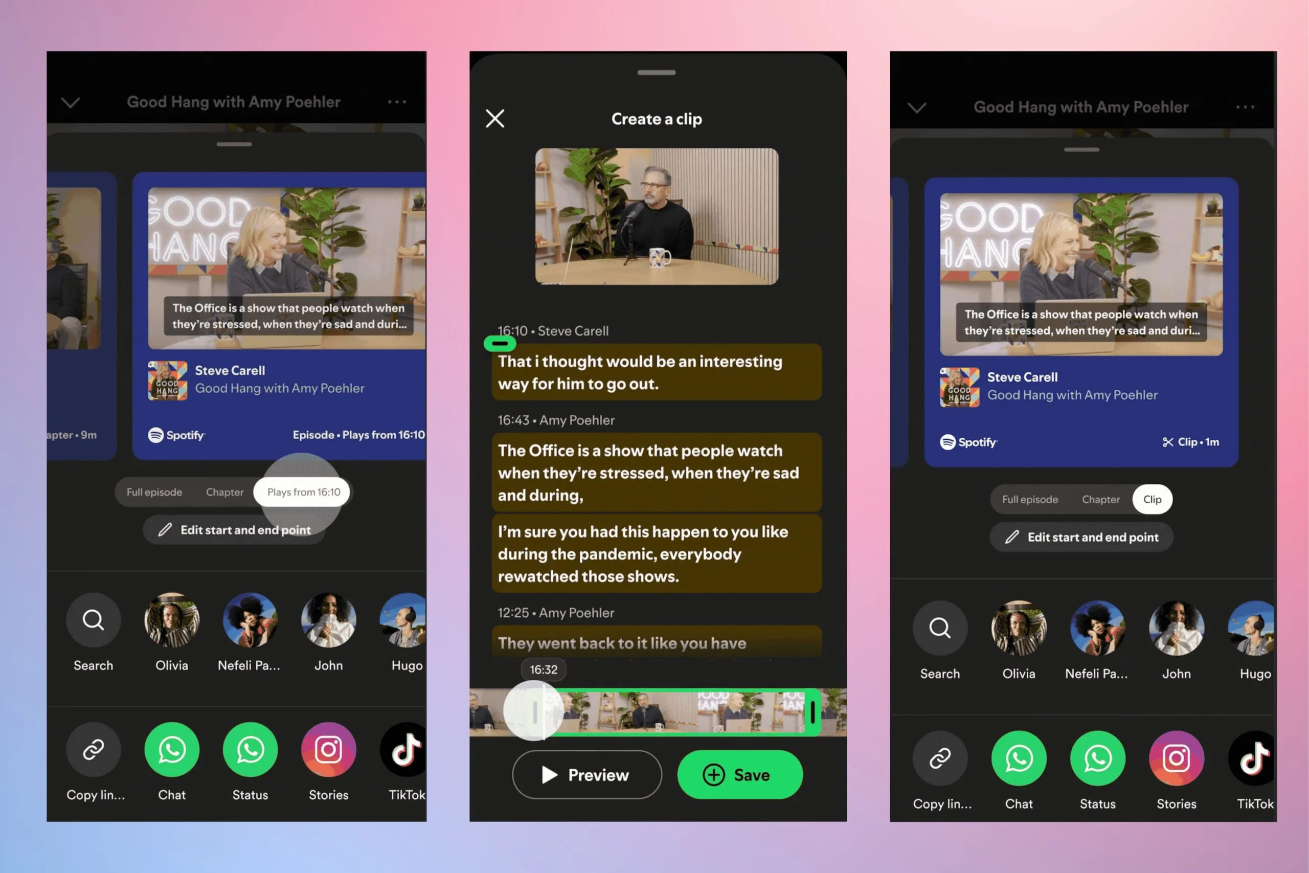 Spotify Podcast Clips Turn Standout Moments Into Shareable Soundbites