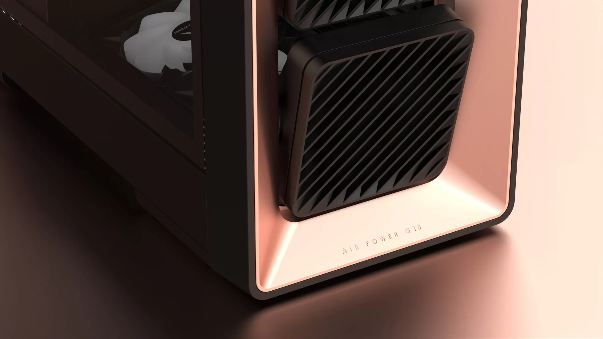 Formula V Line’s Air Power G10 Reimagines PC Case Airflow With Front-Tilting Intake Fans