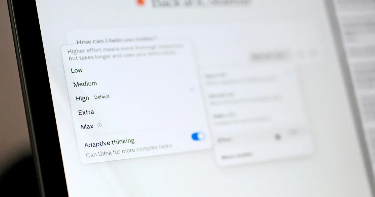 Claude Opus 4.8 Lets You Choose How Hard It Thinks