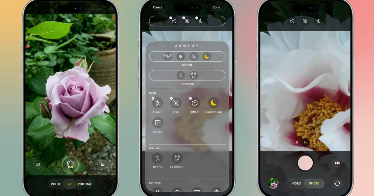 iPhone Camera App Redesign Brings Siri and AI Editing Front and Center