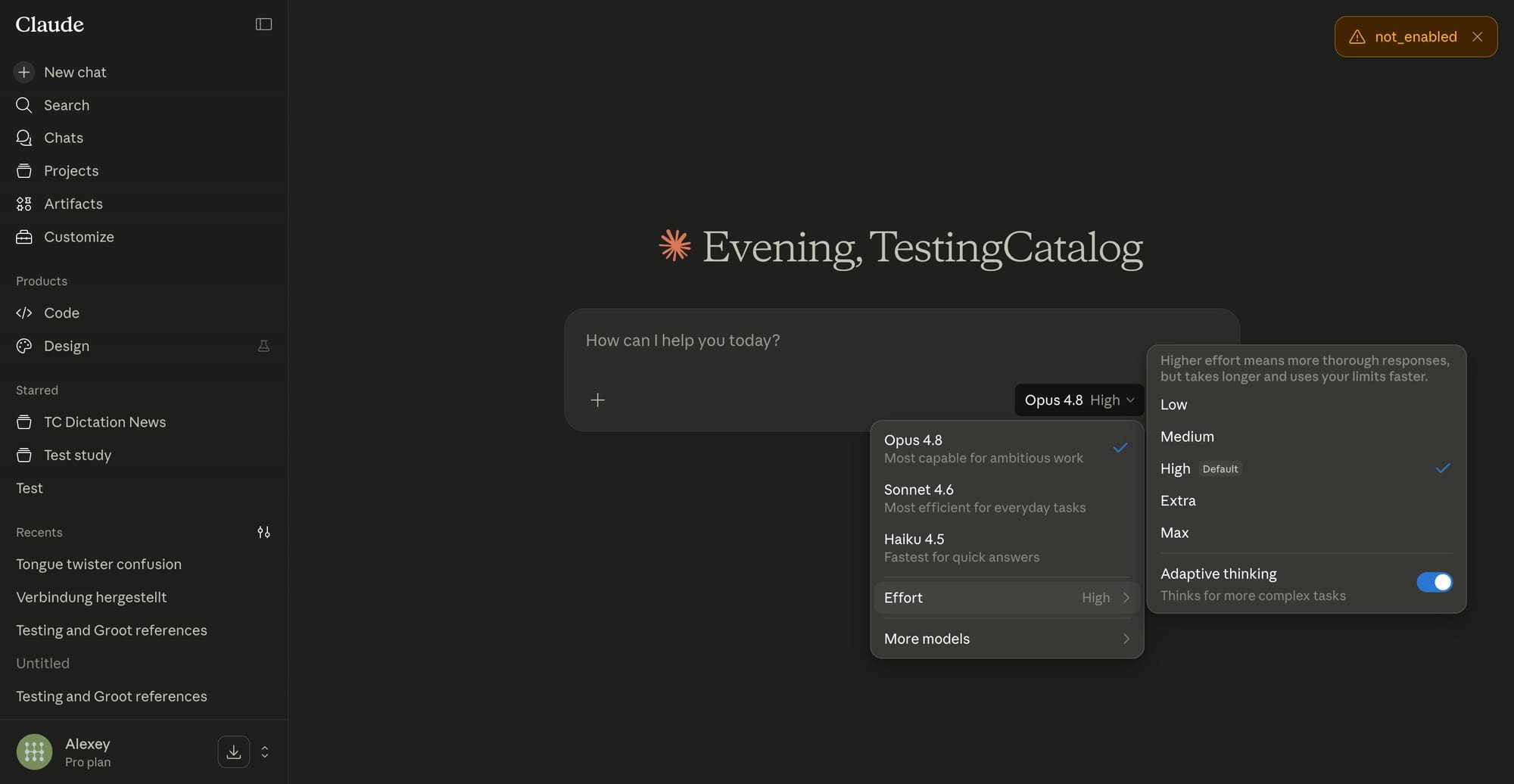 Claude Opus 4.8 Lets You Choose How Hard It Thinks