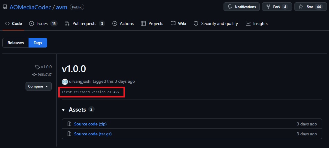 AV2 Encoder 1.0.0: The Next Step for Streaming Codecs