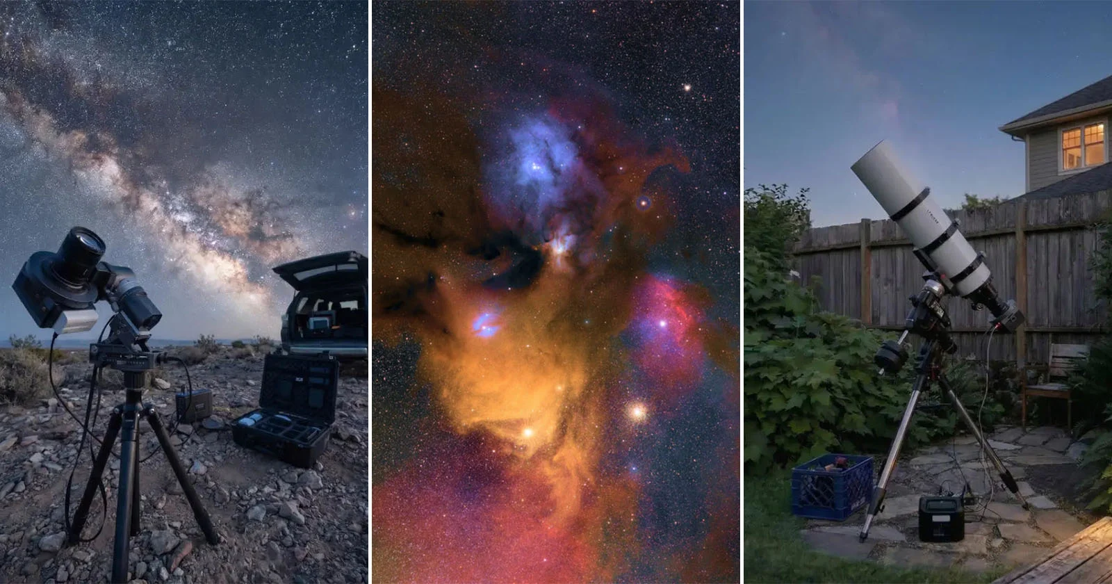 Astrophotography Camera Kits: Full-Frame vs. Micro Four Thirds